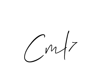 The best way (Allison_Script) to make a short signature is to pick only two or three words in your name. The name Cml7 include a total of six letters. For converting this name. Cml7 signature style 2 images and pictures png