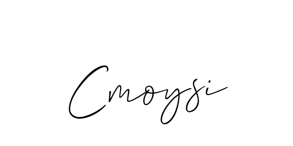 You should practise on your own different ways (Allison_Script) to write your name (Cmoysi) in signature. don't let someone else do it for you. Cmoysi signature style 2 images and pictures png