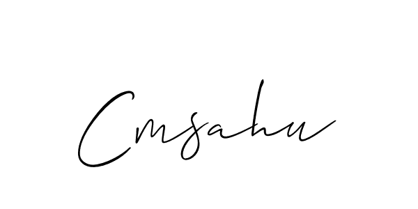 How to make Cmsahu name signature. Use Allison_Script style for creating short signs online. This is the latest handwritten sign. Cmsahu signature style 2 images and pictures png