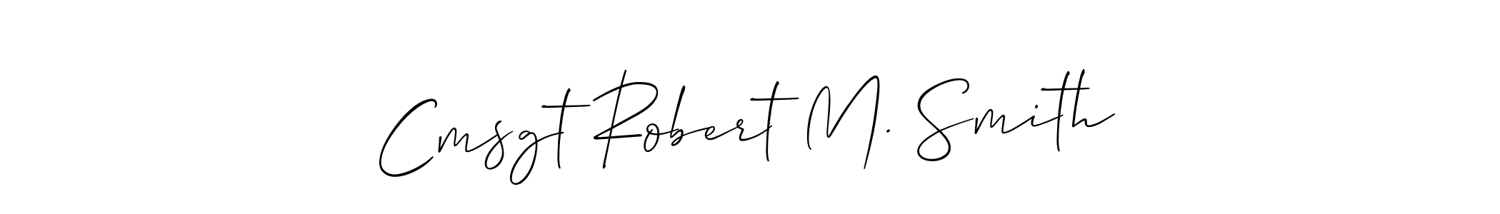 Once you've used our free online signature maker to create your best signature Allison_Script style, it's time to enjoy all of the benefits that Cmsgt Robert M. Smith name signing documents. Cmsgt Robert M. Smith signature style 2 images and pictures png