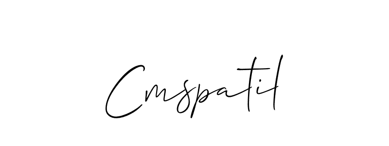 Design your own signature with our free online signature maker. With this signature software, you can create a handwritten (Allison_Script) signature for name Cmspatil. Cmspatil signature style 2 images and pictures png