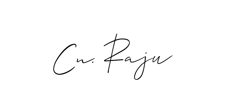 Also we have Cn. Raju name is the best signature style. Create professional handwritten signature collection using Allison_Script autograph style. Cn. Raju signature style 2 images and pictures png