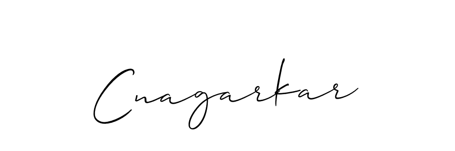Make a beautiful signature design for name Cnagarkar. With this signature (Allison_Script) style, you can create a handwritten signature for free. Cnagarkar signature style 2 images and pictures png