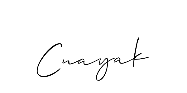 How to make Cnayak name signature. Use Allison_Script style for creating short signs online. This is the latest handwritten sign. Cnayak signature style 2 images and pictures png