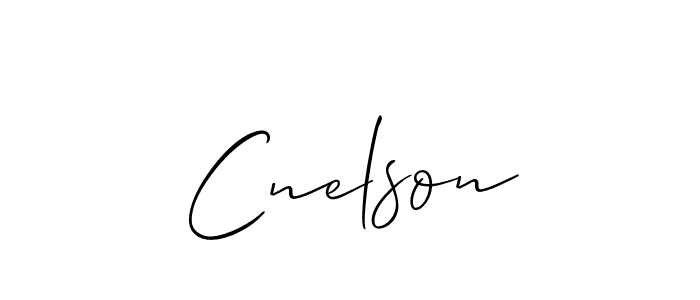 Make a beautiful signature design for name Cnelson. With this signature (Allison_Script) style, you can create a handwritten signature for free. Cnelson signature style 2 images and pictures png