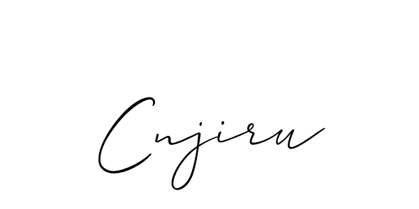 Also You can easily find your signature by using the search form. We will create Cnjiru name handwritten signature images for you free of cost using Allison_Script sign style. Cnjiru signature style 2 images and pictures png