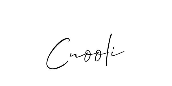 Best and Professional Signature Style for Cnooli. Allison_Script Best Signature Style Collection. Cnooli signature style 2 images and pictures png