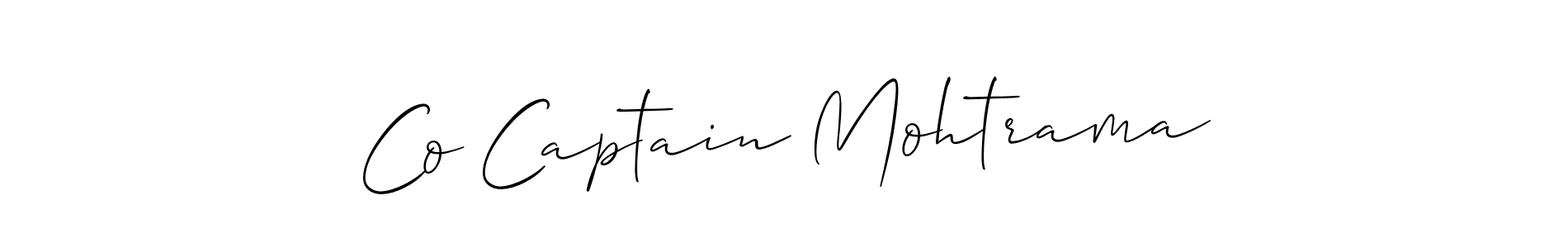 if you are searching for the best signature style for your name Co Captain Mohtrama. so please give up your signature search. here we have designed multiple signature styles  using Allison_Script. Co Captain Mohtrama signature style 2 images and pictures png