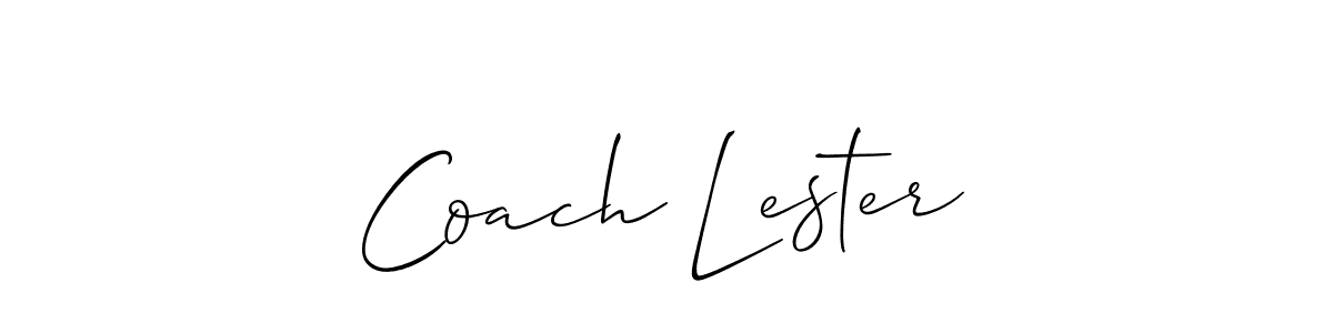 Make a beautiful signature design for name Coach Lester. Use this online signature maker to create a handwritten signature for free. Coach Lester signature style 2 images and pictures png