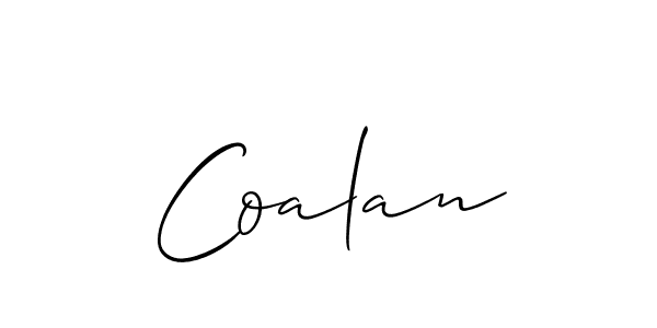 Once you've used our free online signature maker to create your best signature Allison_Script style, it's time to enjoy all of the benefits that Coalan name signing documents. Coalan signature style 2 images and pictures png