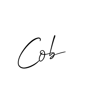 The best way (Allison_Script) to make a short signature is to pick only two or three words in your name. The name Cob include a total of six letters. For converting this name. Cob signature style 2 images and pictures png