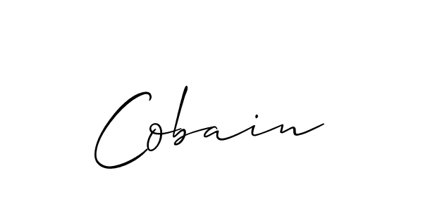 How to make Cobain signature? Allison_Script is a professional autograph style. Create handwritten signature for Cobain name. Cobain signature style 2 images and pictures png