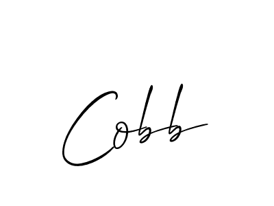 How to make Cobb signature? Allison_Script is a professional autograph style. Create handwritten signature for Cobb name. Cobb signature style 2 images and pictures png