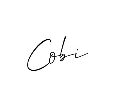How to make Cobi signature? Allison_Script is a professional autograph style. Create handwritten signature for Cobi name. Cobi signature style 2 images and pictures png