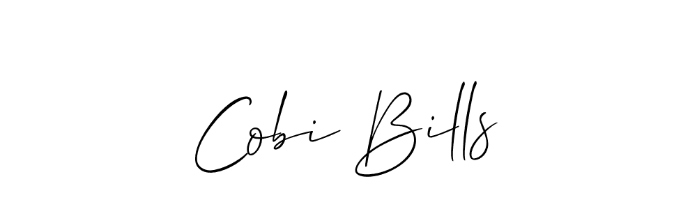 You should practise on your own different ways (Allison_Script) to write your name (Cobi Bills) in signature. don't let someone else do it for you. Cobi Bills signature style 2 images and pictures png