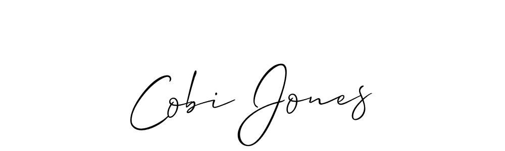 The best way (Allison_Script) to make a short signature is to pick only two or three words in your name. The name Cobi Jones include a total of six letters. For converting this name. Cobi Jones signature style 2 images and pictures png