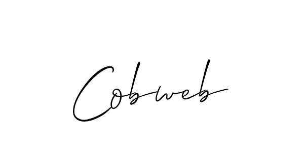 The best way (Allison_Script) to make a short signature is to pick only two or three words in your name. The name Cobweb include a total of six letters. For converting this name. Cobweb signature style 2 images and pictures png