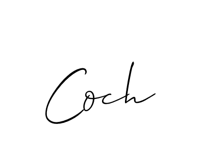 Also we have Coch name is the best signature style. Create professional handwritten signature collection using Allison_Script autograph style. Coch signature style 2 images and pictures png