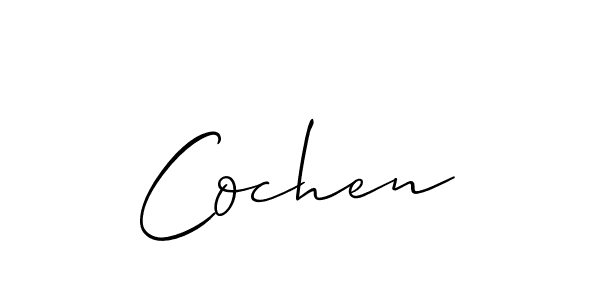 Similarly Allison_Script is the best handwritten signature design. Signature creator online .You can use it as an online autograph creator for name Cochen. Cochen signature style 2 images and pictures png