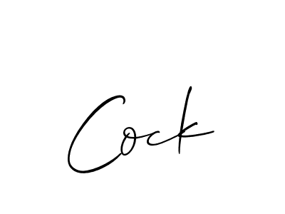 The best way (Allison_Script) to make a short signature is to pick only two or three words in your name. The name Cock include a total of six letters. For converting this name. Cock signature style 2 images and pictures png