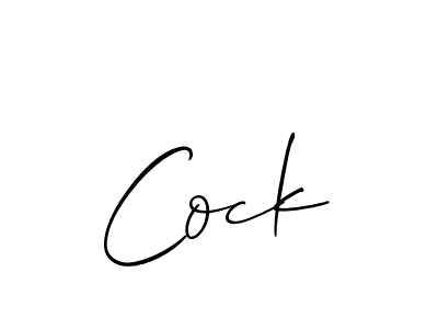 Also we have Cock name is the best signature style. Create professional handwritten signature collection using Allison_Script autograph style. Cock signature style 2 images and pictures png