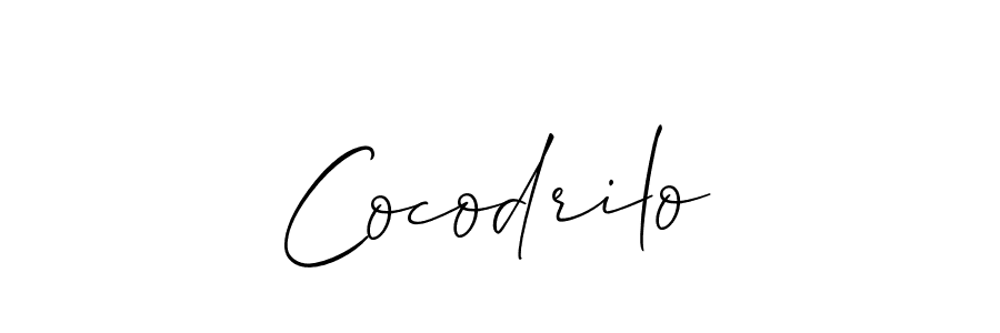 Cocodrilo stylish signature style. Best Handwritten Sign (Allison_Script) for my name. Handwritten Signature Collection Ideas for my name Cocodrilo. Cocodrilo signature style 2 images and pictures png