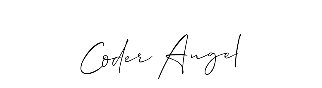 This is the best signature style for the Coder Angel name. Also you like these signature font (Allison_Script). Mix name signature. Coder Angel signature style 2 images and pictures png
