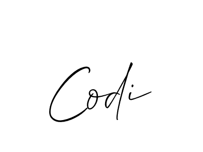 How to Draw Codi signature style? Allison_Script is a latest design signature styles for name Codi. Codi signature style 2 images and pictures png