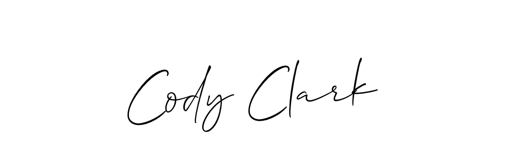 Similarly Allison_Script is the best handwritten signature design. Signature creator online .You can use it as an online autograph creator for name Cody Clark. Cody Clark signature style 2 images and pictures png