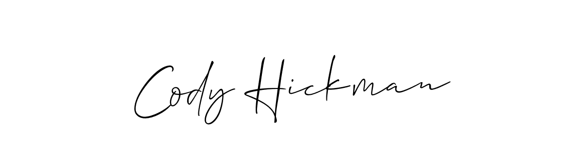 This is the best signature style for the Cody Hickman name. Also you like these signature font (Allison_Script). Mix name signature. Cody Hickman signature style 2 images and pictures png