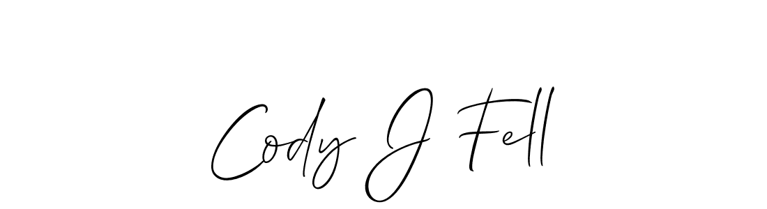 Make a beautiful signature design for name Cody J Fell. With this signature (Allison_Script) style, you can create a handwritten signature for free. Cody J Fell signature style 2 images and pictures png