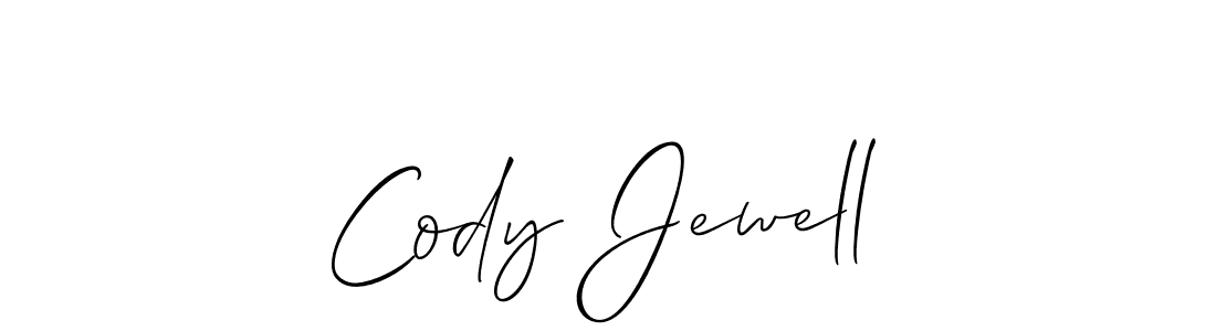 How to make Cody Jewell name signature. Use Allison_Script style for creating short signs online. This is the latest handwritten sign. Cody Jewell signature style 2 images and pictures png