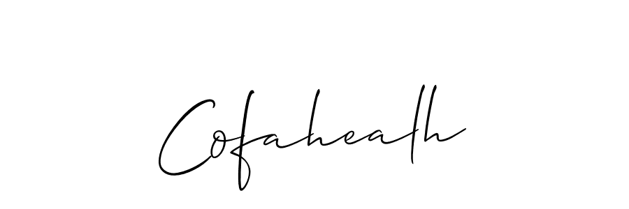 It looks lik you need a new signature style for name Cofahealh. Design unique handwritten (Allison_Script) signature with our free signature maker in just a few clicks. Cofahealh signature style 2 images and pictures png