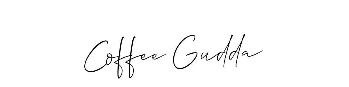 How to make Coffee Gudda signature? Allison_Script is a professional autograph style. Create handwritten signature for Coffee Gudda name. Coffee Gudda signature style 2 images and pictures png