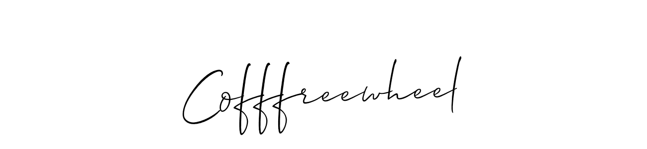 Cofffreewheel stylish signature style. Best Handwritten Sign (Allison_Script) for my name. Handwritten Signature Collection Ideas for my name Cofffreewheel. Cofffreewheel signature style 2 images and pictures png