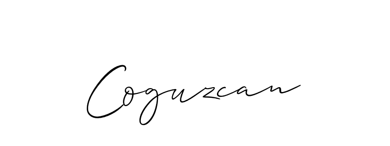Create a beautiful signature design for name Coguzcan. With this signature (Allison_Script) fonts, you can make a handwritten signature for free. Coguzcan signature style 2 images and pictures png