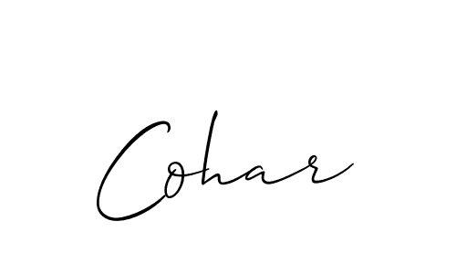 Make a beautiful signature design for name Cohar. Use this online signature maker to create a handwritten signature for free. Cohar signature style 2 images and pictures png