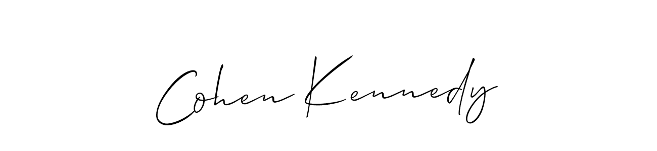 Make a beautiful signature design for name Cohen Kennedy. With this signature (Allison_Script) style, you can create a handwritten signature for free. Cohen Kennedy signature style 2 images and pictures png