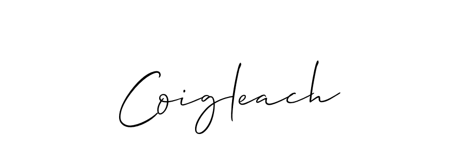 if you are searching for the best signature style for your name Coigleach. so please give up your signature search. here we have designed multiple signature styles  using Allison_Script. Coigleach signature style 2 images and pictures png