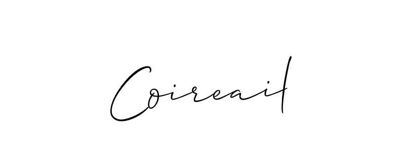 How to make Coireail name signature. Use Allison_Script style for creating short signs online. This is the latest handwritten sign. Coireail signature style 2 images and pictures png