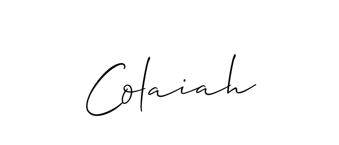 Check out images of Autograph of Colaiah name. Actor Colaiah Signature Style. Allison_Script is a professional sign style online. Colaiah signature style 2 images and pictures png
