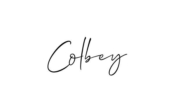 You should practise on your own different ways (Allison_Script) to write your name (Colbey) in signature. don't let someone else do it for you. Colbey signature style 2 images and pictures png