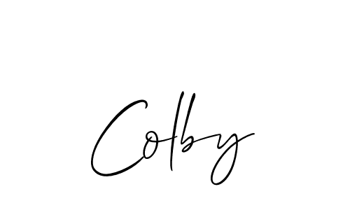 How to Draw Colby signature style? Allison_Script is a latest design signature styles for name Colby. Colby signature style 2 images and pictures png