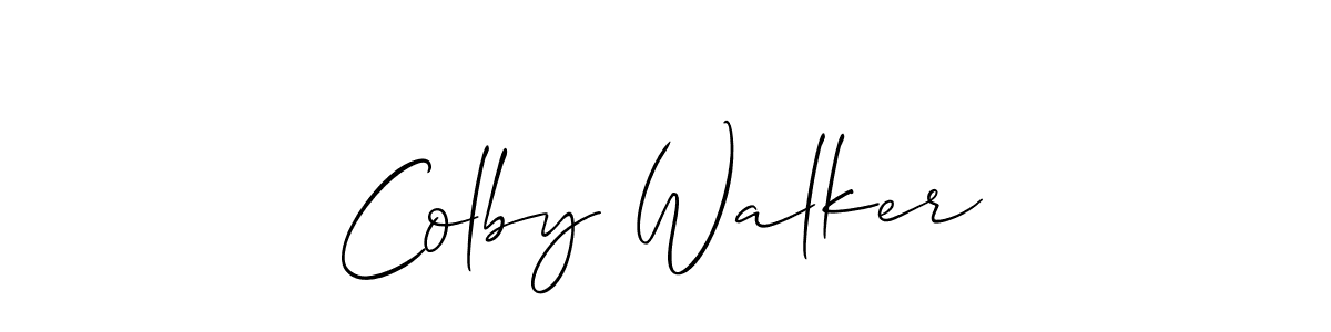 Create a beautiful signature design for name Colby Walker. With this signature (Allison_Script) fonts, you can make a handwritten signature for free. Colby Walker signature style 2 images and pictures png