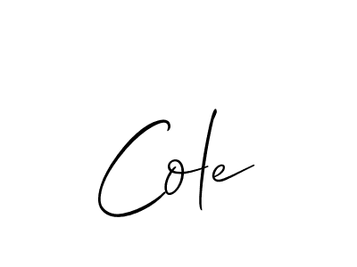 It looks lik you need a new signature style for name Cole. Design unique handwritten (Allison_Script) signature with our free signature maker in just a few clicks. Cole signature style 2 images and pictures png