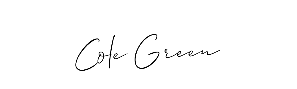 Use a signature maker to create a handwritten signature online. With this signature software, you can design (Allison_Script) your own signature for name Cole Green. Cole Green signature style 2 images and pictures png