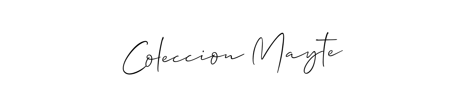 Check out images of Autograph of Coleccion Mayte name. Actor Coleccion Mayte Signature Style. Allison_Script is a professional sign style online. Coleccion Mayte signature style 2 images and pictures png
