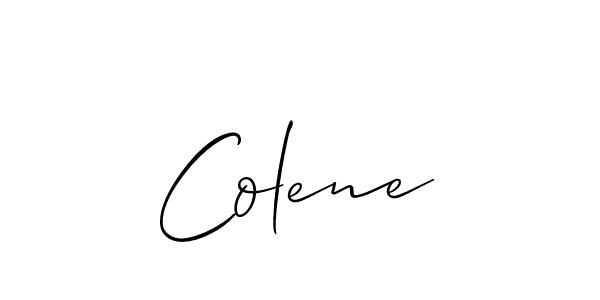 How to Draw Colene signature style? Allison_Script is a latest design signature styles for name Colene. Colene signature style 2 images and pictures png