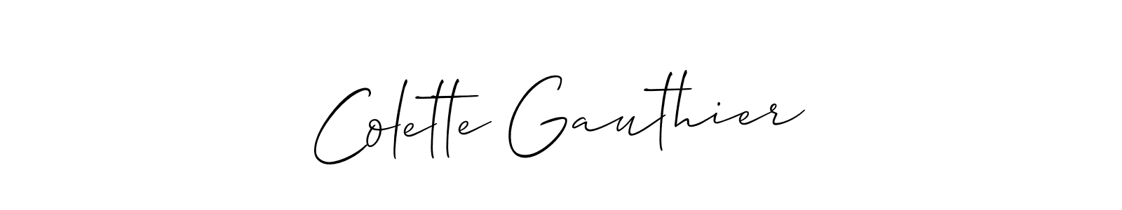 You can use this online signature creator to create a handwritten signature for the name Colette Gauthier. This is the best online autograph maker. Colette Gauthier signature style 2 images and pictures png