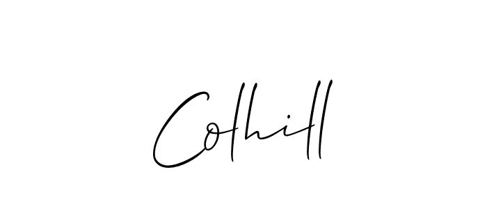 Once you've used our free online signature maker to create your best signature Allison_Script style, it's time to enjoy all of the benefits that Colhill name signing documents. Colhill signature style 2 images and pictures png